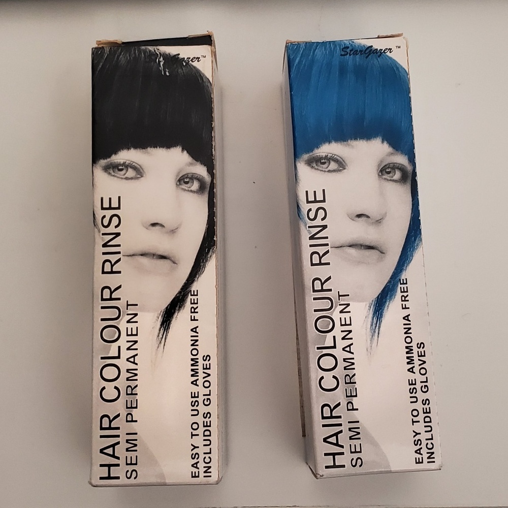 StarGazer Semi-Permanent HairDye (BLUE+BLACK)
